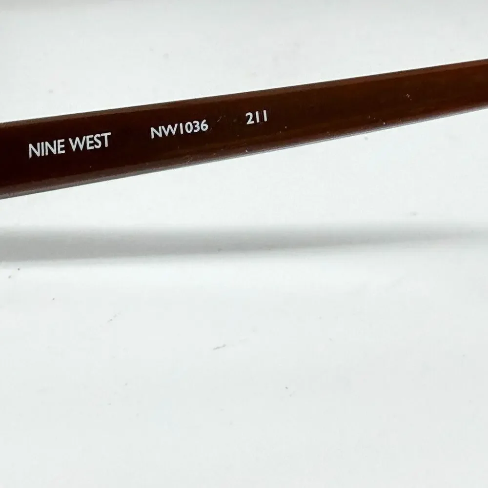 Nine West NW1036 211 Eyeglasses Frames Brown Round Oval Rim 52-16-135‎ H19690